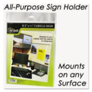 Picture of NuDell™ Clear Plastic Sign Holder, All-Purpose, 8 1/2 x 11