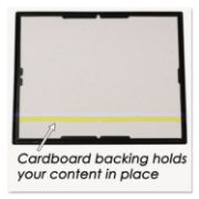 Picture of NuDell™ EZ Mount Document Frame with Trim Accent, Plastic, 8-1/2 x 11, Black/Gold