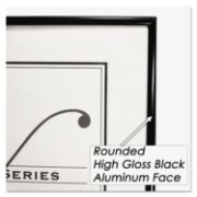 Picture of NuDell™ Metal Poster Frame, Plastic Face, 24 x 36, Black