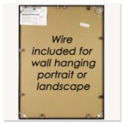 Picture of NuDell™ Metal Poster Frame, Plastic Face, 24 x 36, Black