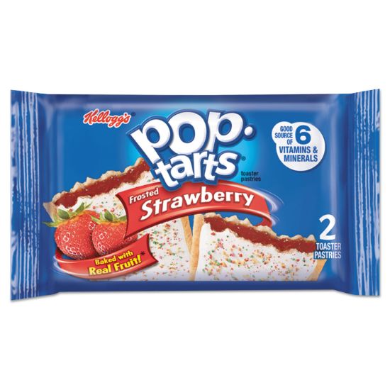 Picture of Kellogg's® Pop Tarts, Frosted Strawberry, 3.39oz, 2/Pack, 6 Packs/Box