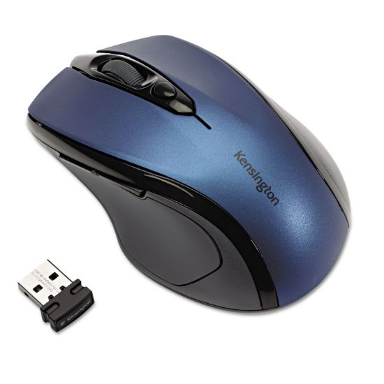 Picture of Kensington® Pro Fit Mid-Size Wireless Mouse, Right, Windows, Sapphire Blue