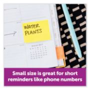 Picture of Original Canary Yellow Post-It. Plain Note Pads, 1-1/2x2, 24 100-Sheet Pads/Pack