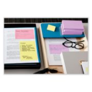 Picture of Original Canary Yellow Post-It. Plain Note Pads, 1-1/2x2, 24 100-Sheet Pads/Pack