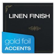 Picture of Oxford™ Certificate Holder, 11 1/4 x 8 3/4, Black, 5/Pack