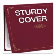 Picture of Oxford™ Certificate Holder, 11 1/4 x 8 3/4, Burgundy, 5/Pack