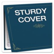 Picture of Oxford™ Certificate Holder, 11 1/4 x 8 3/4, Dark Blue, 5/Pack