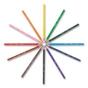 Picture of KIDS COLORING COMBO PACK IN DURABLE CASE, 12 EACH: COLORED PENCILS, CRAYONS, MAR