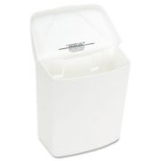 Picture of HOSPECO® Wall Mount Sanitary Napkin Receptacle-ABS, Plastic, 1gal, White