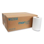 Picture of Morcon Paper Hardwound Roll Towels, 8" x 350ft, White, 12 Rolls/Carton