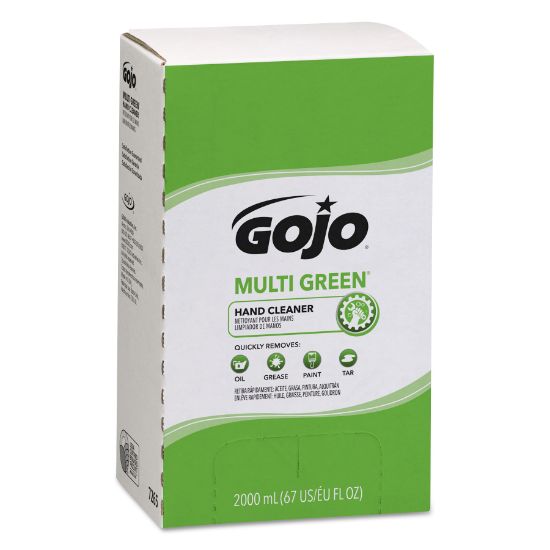 Picture of GOJO® MULTI GREEN Hand Cleaner Refill, 2000mL, Citrus Scent, Green, 4/Carton