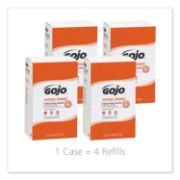 Picture of GOJO® NATURAL ORANGE Pumice Hand Cleaner Refill, Citrus Scent, 2000mL, 4/Carton