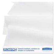 Picture of Kimtech* SCOTTPURE Wipers, 1/4 Fold, 12 x 15, White, 100/Box, 4/Carton