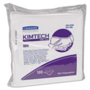 Picture of Kimtech* W4 Critical Task Wipers, Flat Double Bag, 12x12, White, 100/Pack, 5 Packs/Carton