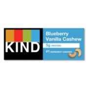 Picture of KIND Fruit and Nut Bars, Blueberry Vanilla and Cashew, 1.4 oz Bar, 12/Box
