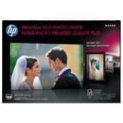 Picture of HP Premium Plus Photo Paper, 75 lbs., Glossy, 11 x 17, 25 Sheets/Pack