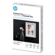 Picture of HP Premium Plus Photo Paper, 80 lbs., Glossy, 4 x 6, 100 Sheets/Pack