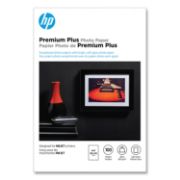 Picture of HP Premium Plus Photo Paper, 80 lbs., Soft-Gloss, 4 x 6, 100 Sheets/Pack