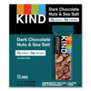 Picture of KIND Nuts and Spices Bar, Dark Chocolate Nuts and Sea Salt, 1.4 oz, 12/Box
