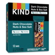 Picture of KIND Nuts and Spices Bar, Dark Chocolate Nuts and Sea Salt, 1.4 oz, 12/Box