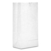 Picture of GROCERY PAPER BAGS, 30 LBS CAPACITY, #2, 4.31"W X 2.44"D X 7.88"H, WHITE, 500 BA