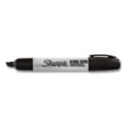 Picture of King Size Permanent Marker, Chisel Tip, Black Dozen