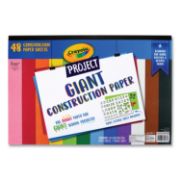 Picture of Crayola Giant Construction Paper Pad 18"X12" 48 Sheets W/Stencil