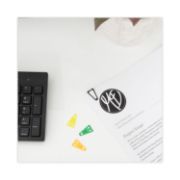 Picture of GEM® Paper Clips, Plastic, Medium Size, Assorted Colors, 500/Box