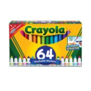 Picture of Crayola Ultra-Clean Broad Line Washable Markers Assorted Colors 64/Pkg