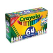 Picture of Crayola Ultra-Clean Broad Line Washable Markers Assorted Colors 64/Pkg