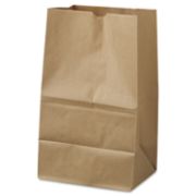 Picture of General #20 Squat Paper Grocery Bag, 40lb Kraft, Std 8 1/4 x 5 15/16 x 13 3/8, 500 bags