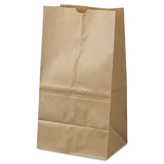 Picture of General #25 Squat Paper Grocery Bag, 40lb Kraft, Standard 8 1/4 x6 1/8 x15 7/8, 500 bags