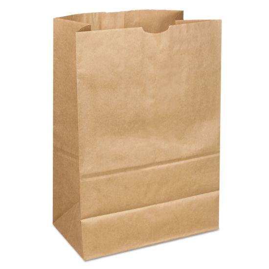 Picture of General 1/6 40/40# Paper Grocery Bag, 40lb Kraft, Standard 12 x 7 x 17, 400 bags