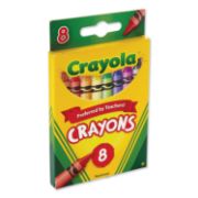 Picture of Crayola® Classic Color Crayons, Peggable Retail Pack, Peggable Retail Pack, 8 Colors
