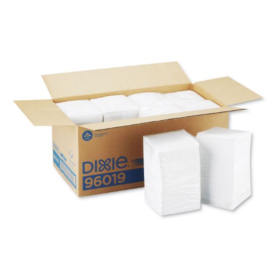 Picture of Georgia Pacific® Professional Beverage Napkins, Single-Ply, 9 1/2 x 9 1/2, White, 4000/Carton
