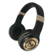 Picture of Morpheus 360® SERENITY Stereo Wireless Headphones with Microphone, Black with Gold Accents