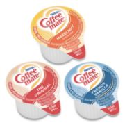 Picture of LIQUID COFFEE CREAMER, FRENCH VANILLA/HAZELNUT/ORIGINAL, 0.38 OZ MINI CUPS, 150