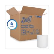 Picture of Kleenex® Hard Roll Towels, 1.5" Core, 8" x 600ft, White, 6 Rolls/Carton
