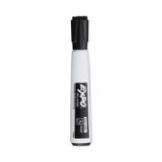 Picture of Magnetic Dry Erase Chisel Marker With Eraser 4/Pkg Black
