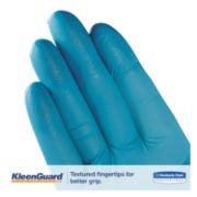 Picture of KleenGuard* G10 Blue Nitrile Gloves, Powder-Free, Blue, Large, 100/Box, 10 Boxes/Carton