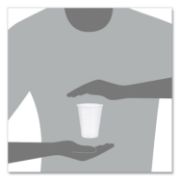 Picture of Dart® Conex Galaxy Polystyrene Plastic Cold Cups, 9oz, 100 Sleeve, 25 Sleeves/Carton