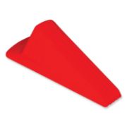 Picture of Master Caster® Giant Foot Doorstop, No-Slip Rubber Wedge, 3-1/2w x 6-3/4d x 2h, Safety Orange