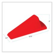 Picture of Master Caster® Giant Foot Doorstop, No-Slip Rubber Wedge, 3-1/2w x 6-3/4d x 2h, Safety Orange