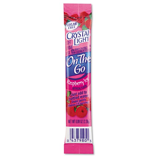 Picture of Crystal Light® Flavored Drink Mix, Raspberry Ice, 30 .08oz Packets/Box