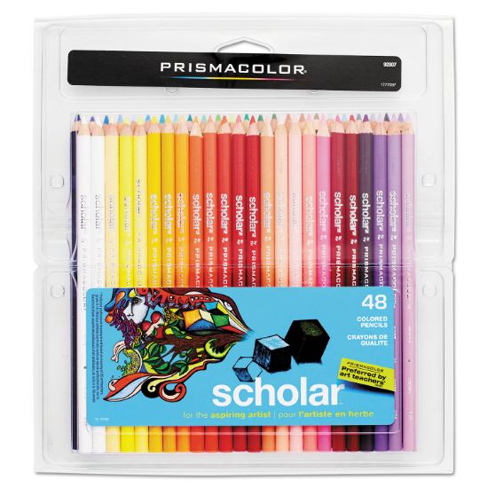 Picture of Prismacolor® Scholar Colored Pencil Set, HB, 48 Assorted Colors/Set