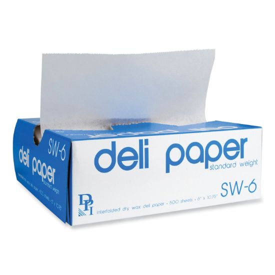 Picture of Durable Packaging Interfolded Deli Sheets, 6" x 10 3/4", 500/Box