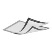 Picture of Durable® DURAFRAME Magnetic Plus Sign Holder, 9 1/2 x 12, Silver Frame, 2/Pack