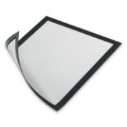 Picture of Durable® DURAFRAME Magnetic Sign Holder, 8 1/2" x 11", Black Frame, 2/Pack