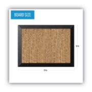 Picture of MasterVision® Natural Cork Bulletin Board, 24x18, Cork/Black