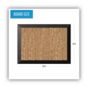Picture of MasterVision® Natural Cork Bulletin Board, 36x24, Cork/Black